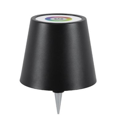 Langaton pullovalaisin RGB-tilat ja 3 väriä, portaaton himmennys, pullovalaisimen varjostin, ladattava pullovalo Black