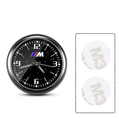Auton kello Valoisa elektroninen kello kvartsikello koristeellinen kello (bmw M) kaksi pakkausta
