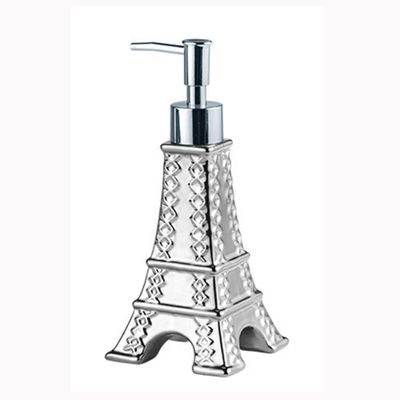 Euroopan Pariisin Eiffel-tornin sisustus keraaminen käsivoideannostelija saippua-astiapumppu - kohokuvioitu ristikkohajuvesi kylpyhuonepullo keitti...