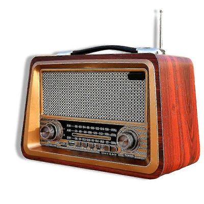 Zuoo Retro Full Wave Bluetooth-kaiutin Vintage FM -radio Vanhanaikaiset klassiset tyylit