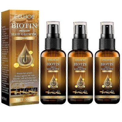 Biotin Hair Growth Serum Spray - Hiustenlähtöä estävä, nopea kasvu, eteeriset öljyt, 30ml 1PC