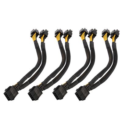 4 stk CPU 8 pin splitter atx cpu 8 pin fe til dobbel 8 (4 + 4) pin eps 12v for mboard tilpasse