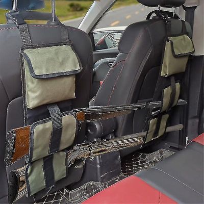 2ps For Outside Jakt Seat Back Gun Rack, Camo baksetet pistol ing bag med lagring for bil Jeep pickup lastebil Suv Tote 2 lange våpen, Outdo