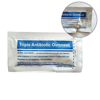 10PCS kolminkertainen antibioottinen voidegeeli ihon hätäpalovammoihin ensiapupakkaus sidokset palovamma voide haavanhoito infektio