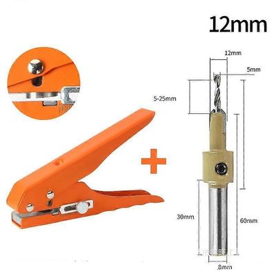 8-15 mm:n kädessä pidettävä pyöreä yhden reiän rei'itin paperirei'itin 12mm set2