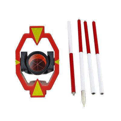 Mini Prisme m / 4 poler + 17.5mm for stasjoner Mini Prism Surveying Instrument Mini Prism Som vist