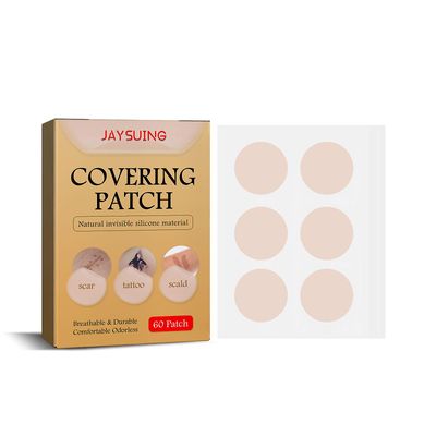 JAYSUING 60 Patches Arr Tattoo Scald silikon dekker Patch Skin Usynlig Concealer Sticker Pustende Komfortabel