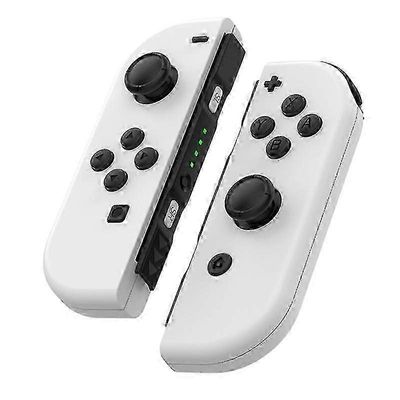 1pari vasenta/oikeaa langatonta peliohjaingyrokonsolia Ns Joy Con -sensorin joypadille Valkoinen