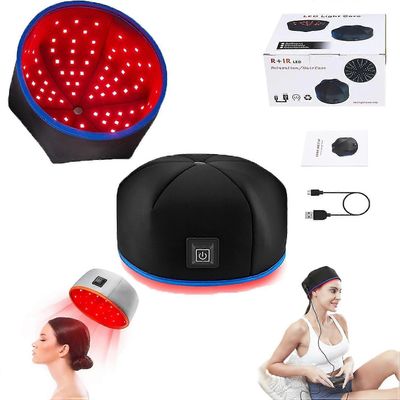 Punainen elvyttää hiuksiasi Power Light Therapy Hair Growth -pipolla, Musta