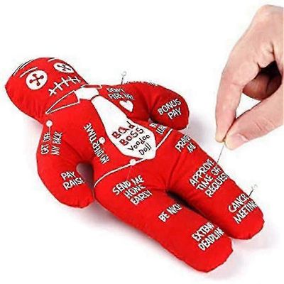 Bad Boss Voodoo Doll Stress Relief Reducer Paras uutuuslahja vaaleanpunaiselle norsulle Vaihto Polyesteri Lomajuhlalahjat nopeasti-Hyvä Sininen