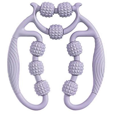 Pyöreä jalkapuristin monitoiminen käsivarren jalkahierontalaite naisille miehille Violetti