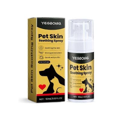 Lemmikkien ihosuihke Koiran ja kissan ihonhoitosuihke, Rauhoittava suihke Puhdistaa ja pehmentää ihoa, Rauhoittava kutinaa ehkäisevä suihke Ravitse...