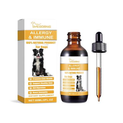 Yegbong Anti-Allergy Drops for Dogs - Ravitsemuksellinen vartalonhoitolisä ihon ja vastustuskyvyn tukemiseen
