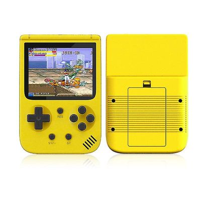 Gul Mini Bærbar Retro Video Console håndholdt spillekonsol Support Tv-forbindelse