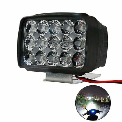 Shanghai Yiting Trading Co Ltd Moottoripyörän ajovalot kohdevalo 15 LED 1000LM Motos ATV UTV skootterin valaistus Musta