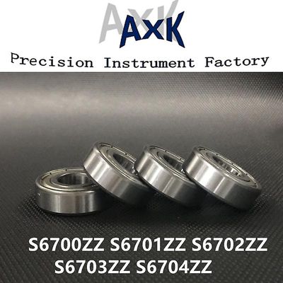 Ægte 2stk/lot Metal Afskærmet S6700zz S6701zz S6702zz S6703zz S6704zz Rustfrit Stål Dyb Rille Kugleleje Rodamientos