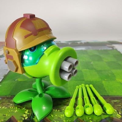 Planter Vs Zombies Toy Full Set Machine Gun Pea Shooter leketøy Høy kvalitet