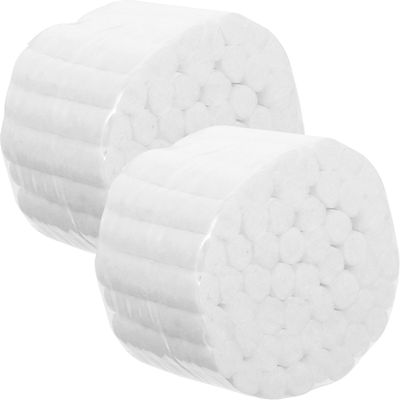 250kpl puuvillainen nenän ilmaustulppa erittäin imukykyinen veren hyytyminen puuvillarullat Valkoinen 4X0.6cm