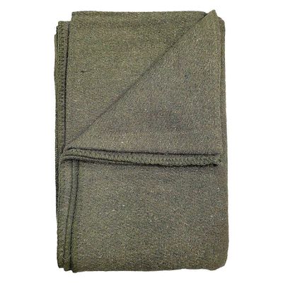 Sotilastyylinen raskas villahuopa ulkoiluun, selviytymiseen ja hätäpelastuskäyttöön Oliivin vihreä vihreä leikata