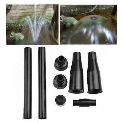 8 * sæt Black Fountain Plastic Nozzle Head Akvarier / fisketanke / have / damme