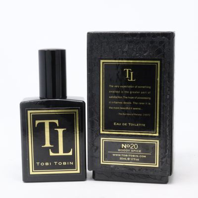 No 20 Woody Spice af Tobi Tobin Eau De Toilette 1,7oz/50ml Spray Ny med æske 1.7 oz