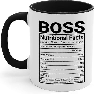 Pomomuki Toimisto Syntymäpäivälahjat pomo Naiset Miehet Hauskoja työlahjoja 1 Pomo Kahvimuki Pomo Lady Cool Lahjat pomoille Pomo Ravintosisältö Par...