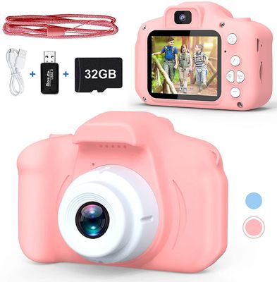 Piao Kids kamera for jenter, 1080p HD 2,0 tommers skjerm Kids digitalkamera med 32GB SD-kort, bursdag Christmas Kids Leker Gift Selfie Kids kamera ...