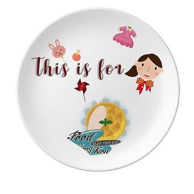 Hong Kong Udon Nudler Kina Datter Dessert Plate Dekorative Porcelæn 8 tommer Dinner Home