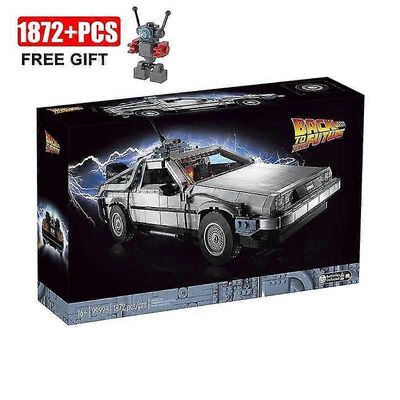 Till Uusi Delorean DMC-12 Takaisin tulevaisuuteen Aikakone Yhteensopiva 10300 konseptiauton kanssa Rakennuspalikat Lelupalikat Joulupoika Lahjat