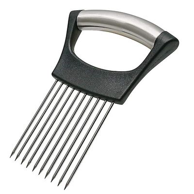 Linkrunning Rustfrit løgholder udskæring-køkkenassistent-vegetabilsk C opgradering chopper slicing værktøj, Food Slicing Assistant 1PC
