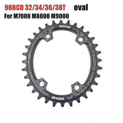 Santic Deckas 96bcd klinge Mtb mountainbike cykel kædering 32t 34t 36t 38t krone tandplade dele til M7000 M8000 M4100 M5100 96bcd oval black