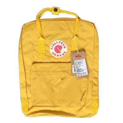 Naisten miesten vedenpitävä suuren kapasiteetin päivittäinen ulkoreppu yläkahvalla Keltainen