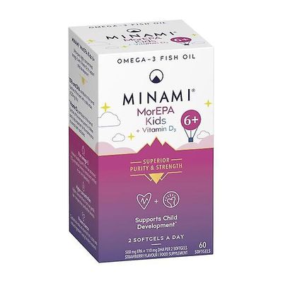 Minami Nutrition Minami MorEPA Mini 6 vuotta+, 60 pehmeää geeliä