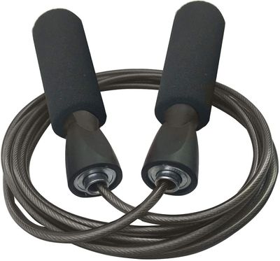 Linkrunning Professionel justerbar ståltråd uden sjippetov holdbar, let at justere Premium til mænd Kvinder Speed Jumping Rope Boxing Cardio Endura