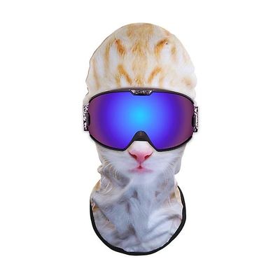 AIR 3D Dyr Mønster Cykling Motorcykel Ski Hat Fuld Ansigtsmaske hætte Color3