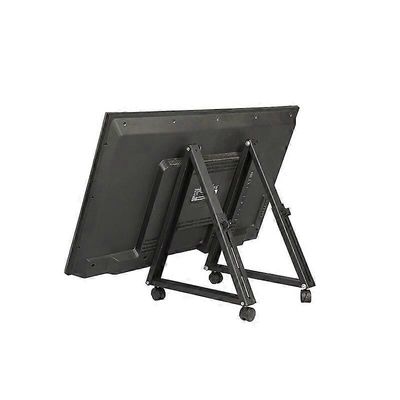 1 pari liikkuvaa TV-tasoa Mobiili TV-teline pyörillä 32-55 tuuman LED-LCD-litteälle ja kaarevalle televisiolle kulmasäädettävä TV-kärry