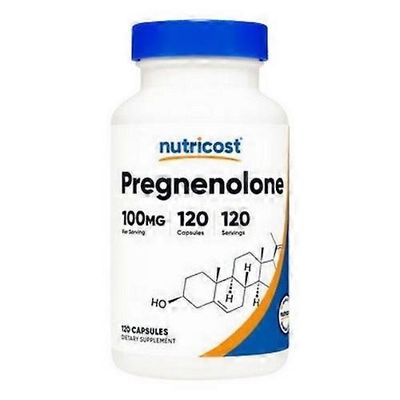 Nutricost pregnenolonikapselit, 100 mg, 120 laskea