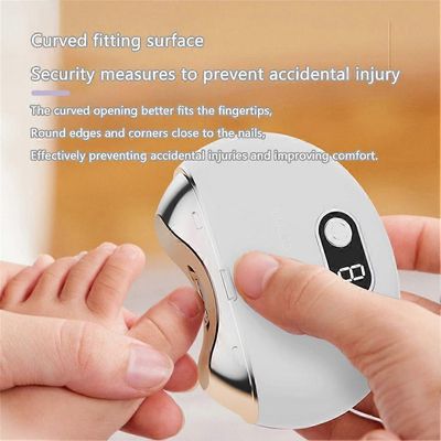 Sähköiset kynsileikkurit paksut kynnet kynsileikkuri USB-ladattava violetti