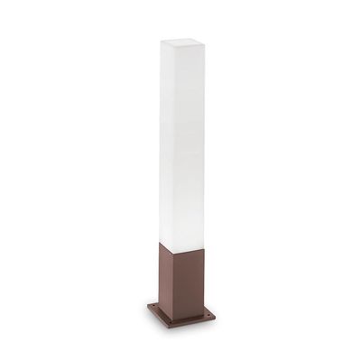 Ideal Lux Lighting Edo Udendørs Pullert Lampe 1 Light Coffee IP44