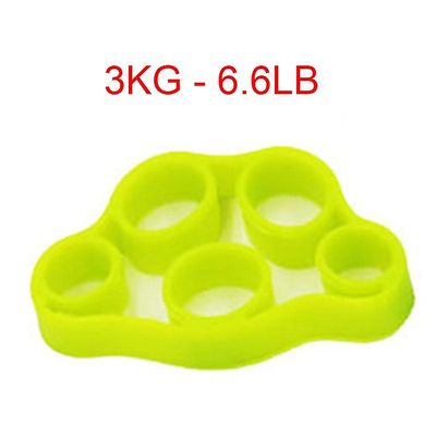 Hånd griber silikone finger expander udøve håndgreb håndled styrke træner finger motioner modstand bands fitness Grøn