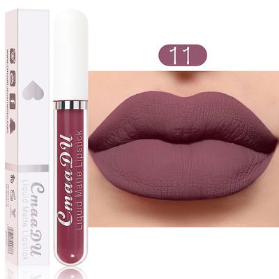 Cmaadu 18 Farve læbestift Mat Non-stick Cup Vandtæt Langtidsholdbar Lip Gloss Cmaadu18scc 11