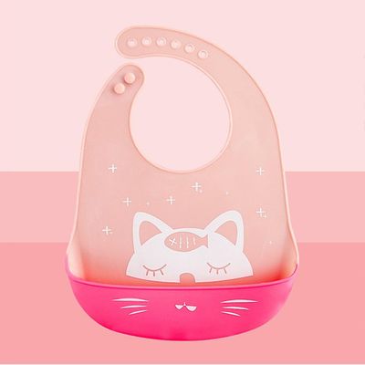 Fashionable Silicon Baby Bib Vandtæt Infant Hagesmække Nyfødte Feeding Cloth Toddle Boys Girls justerbar forskellige stilarter af hagesmække