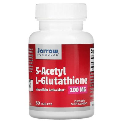 Jarrow Formulas Jarrow formler, S-Acetyl L-glutation, 100 mg, 60 tabletter
