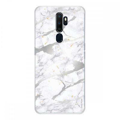 Crazy Kase Skrog til Oppo A9 2020 i silikone blød 1 mm, grå marmor