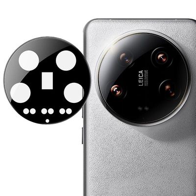 IMAK Xiaomi 14 Ultra -kameran linssinsuojalle naarmuuntumaton linssisuojakalvo (musta versio)