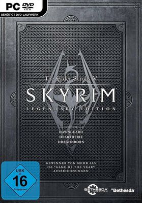 PC CD Elder Scrolls V Skyrim Legendary Edition (USK 16 Jahre) PC - Uusi & sinetöity