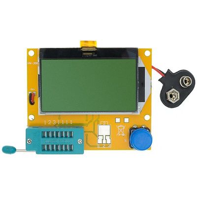 Kredsløbstilbehør lcr-t3 lcr-t4 12846 lcd m328 digital transistor tester meter baggrundsbelysning diode triode kapacitance esr meter mos/pnp/npn l/c/r