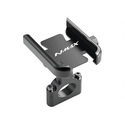 Moottoripyörän puhelinpidike alumiininen NMAX-puhelinpidike Yamaha N-MAX 125 150 155 N MAX NMAX125 NMAX15: lle Handlebar Black