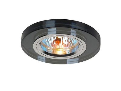 Inspired Lighting Krystal forsænket downlight lavvandet runde FÆLG KUN sort, kræver 100035310 for at fuldføre elementet