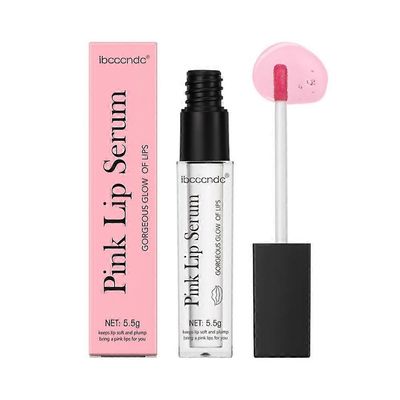 5.5g Lip Plumper Pink Gloss High-shine Lip Lightening Essence lahja vaimo tyttöystävät rakastaja 1pc